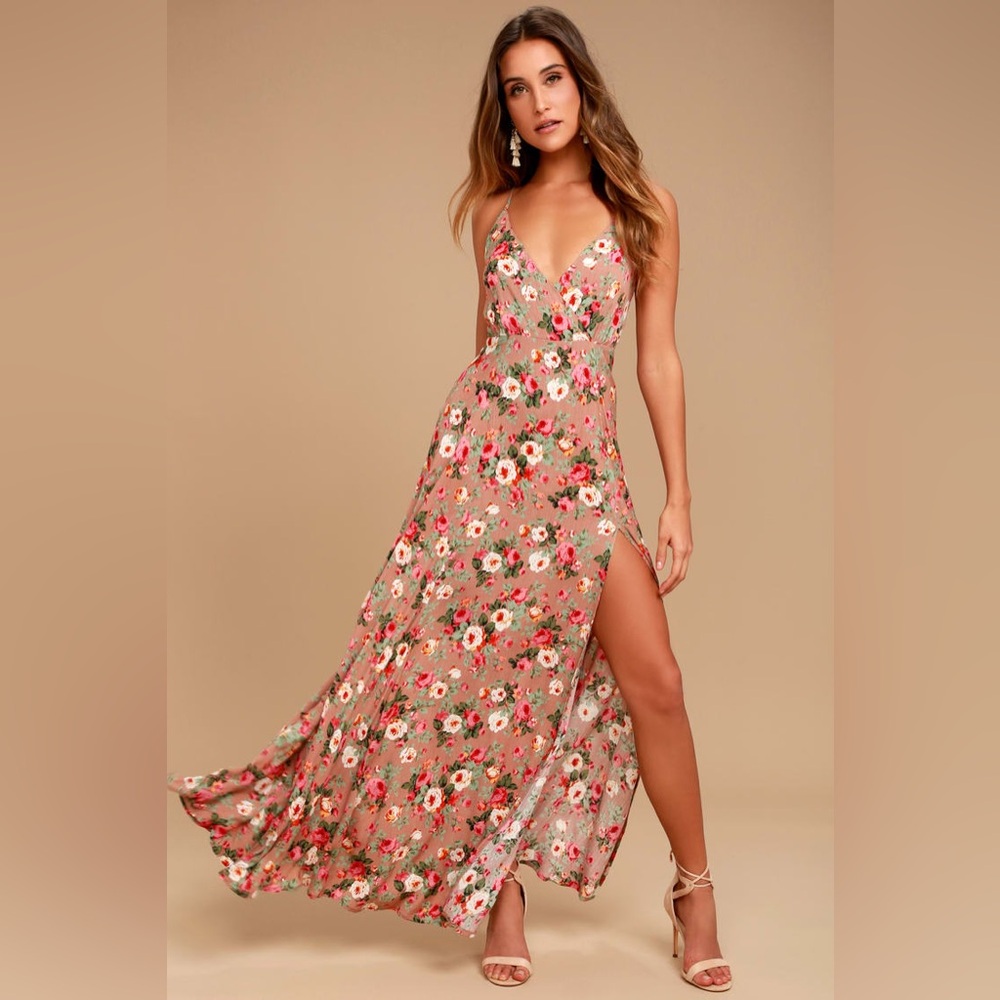 Lulu’s floral long dress
